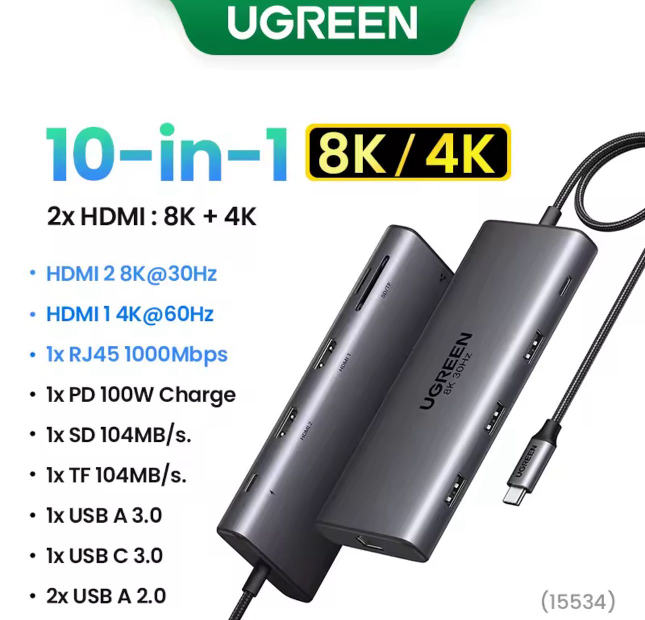 Hub ugreen 10 in 1